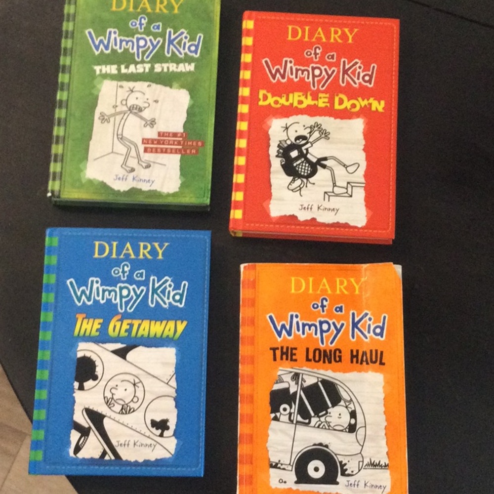 Diary of a Whimpy Kid, set of four.